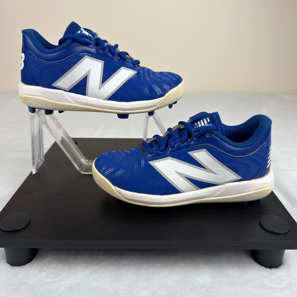 New Balance 4040v7 Youth Rubber-Molded Cleats Team Royal Blue Boys Size 1